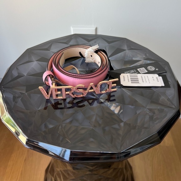 VERSACE LOGO CRYSTAL BELT main image 8